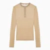 SAINT LAURENT SAINT LAURENT BEIGE HANLEY SWEATER IN WOOL BLEND WOMEN