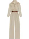Saint Laurent Jumpsuits In Beige