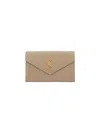 Saint Laurent Beige Leather Bag In Sand