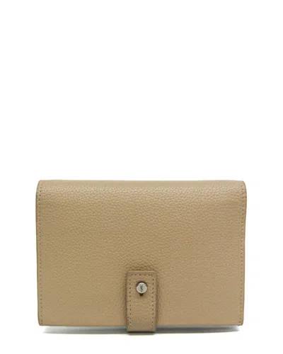 Saint Laurent Beige Leather Middle Wallet (authentic Pre-loved)