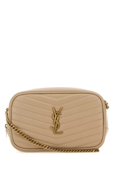 Saint Laurent Beige Lou Mini Crossbody Bag