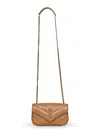Saint Laurent Beige Loulou Mini Crossbody Bag