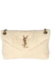 Saint Laurent Beige Nubuck K Small Puffer Chain Bag (authentic Pre-loved)
