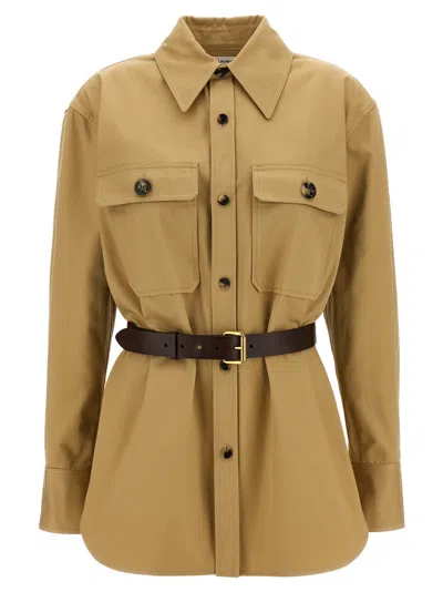 SAINT LAURENT BEIGE SAHARIENNE SHIRT