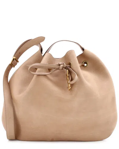 SAINT LAURENT SAINT LAURENT BEIGE SHEEP LEATHER PARIS VII HOBO LARGE (AUTHENTIC PRE-LOVED)