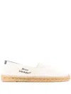 Saint Laurent Logo-embroidered Espadrilles In Beige