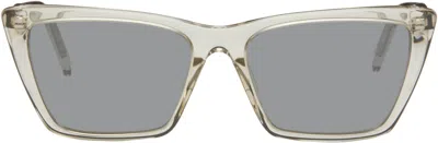 SAINT LAURENT BEIGE SL 737 MICA THIN SUNGLASSES