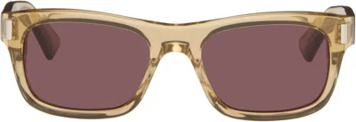 Saint Laurent Square-frame Acetate Sunglasses In Brown