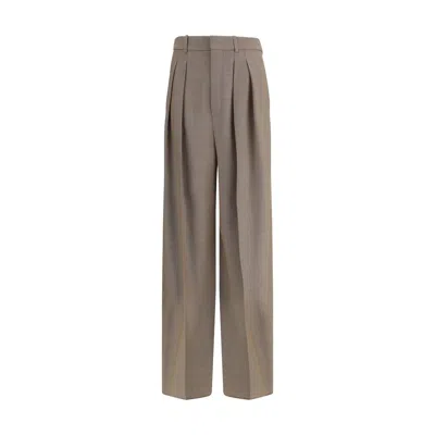 Saint Laurent Beige Wool Casual Pants
