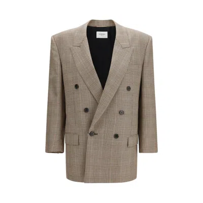 Saint Laurent Beige Wool Oves Aries Blazer In Neutral