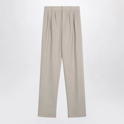 SAINT LAURENT SAINT LAURENT  BEIGE WOOL TROUSERS