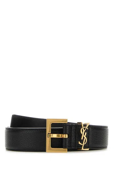 Saint Laurent Belt In Black