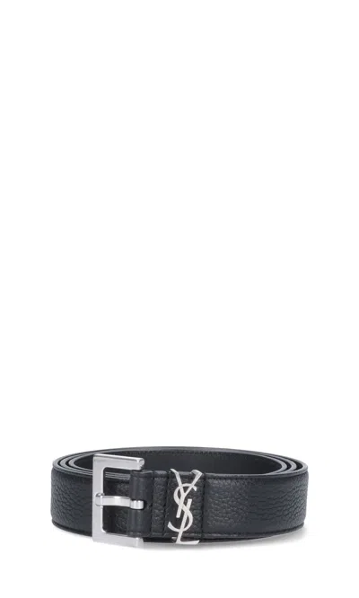 Saint Laurent Belt In Black