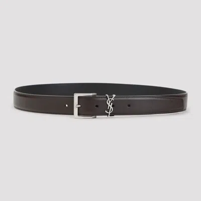 Saint Laurent Belt In Brown