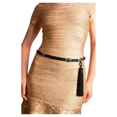 Pre-owned Saint Laurent Belt Haute Couture By Yves  Circa 1980 In Beige