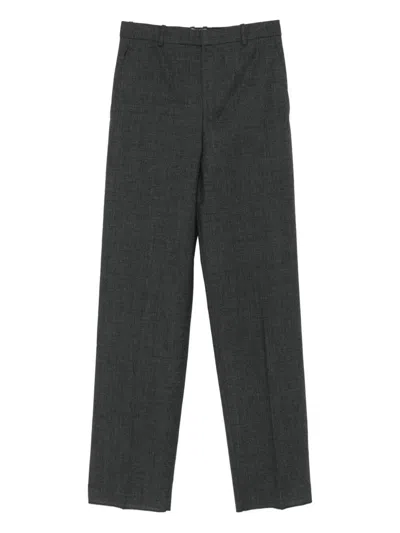 Saint Laurent Belt Loop Casual Pants In Black