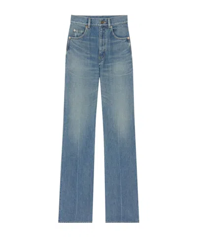 Saint Laurent Belt-loop Jeans In Blue