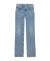 Saint Laurent 90s Bahama Blue Slim-fit Jeans In Blue