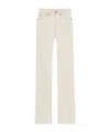 Saint Laurent 70s Jeans In Almond Colour In White