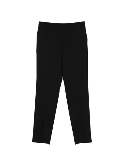 Saint Laurent Belt-loop Pocket Trousers In Black