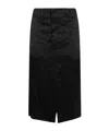 Saint Laurent Belt-loop Skirt In Black