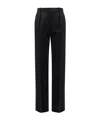 Saint Laurent Belt Loop Track Pants In Black