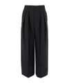 Saint Laurent Belt Loops Slacks In Black
