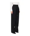Saint Laurent Belt Loops Slacks In Black