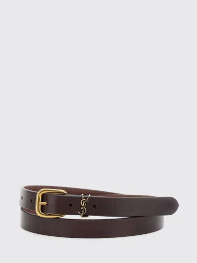 Saint Laurent Belt Men In Brown