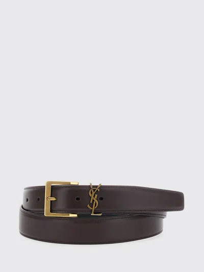 Saint Laurent Belt Men In Brown