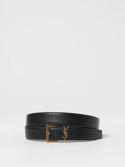 Saint Laurent Belt Men  In Black
