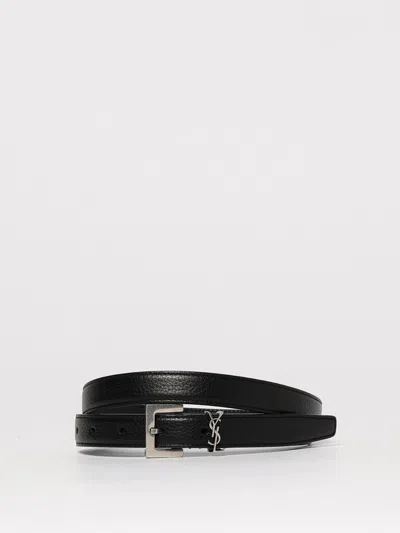 Saint Laurent Belt Men  In Black