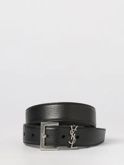 Saint Laurent Belt Men  In Black