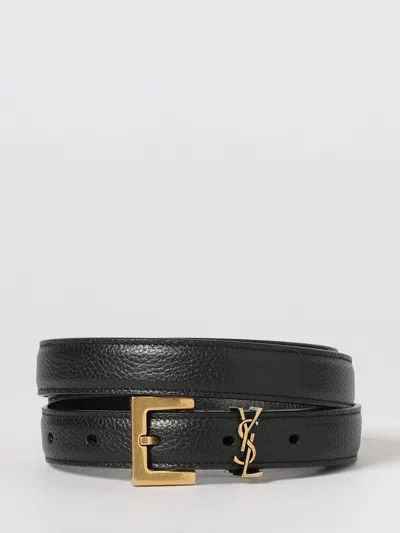 Saint Laurent Belt Men  In Black