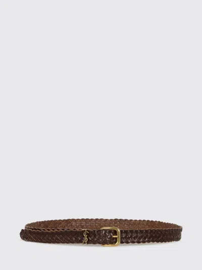 Saint Laurent Belt Men  In Brown