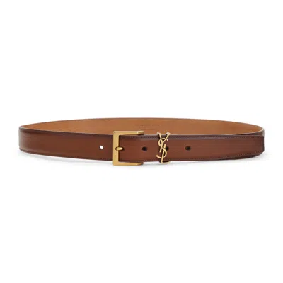 Saint Laurent Belt In Metallic
