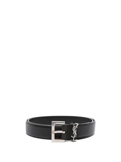 Saint Laurent Belt In Nero