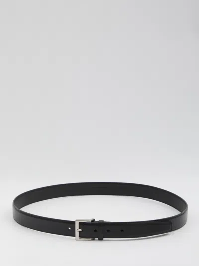 SAINT LAURENT SAINT LAURENT BELT WITH SQUARE BUCKLE