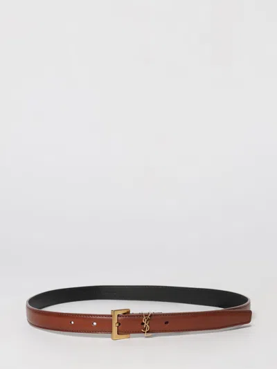 Saint Laurent Belt Woman  In Brown