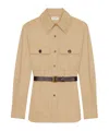 Saint Laurent Saharan Drill Shirt In In Nude