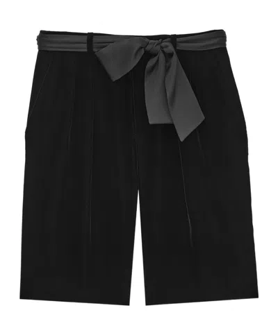Saint Laurent Belt-loop Shorts In Black