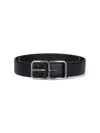 Saint Laurent Double Frame Belt In Black