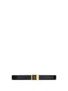 Saint Laurent Belt La 66 In Black