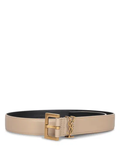 Saint Laurent Belts In Blue