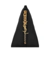 Saint Laurent Berlingo Quilted Charm Accessory In Black