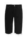 Saint Laurent Bermuda Denim Bermuda And Short Black In Black