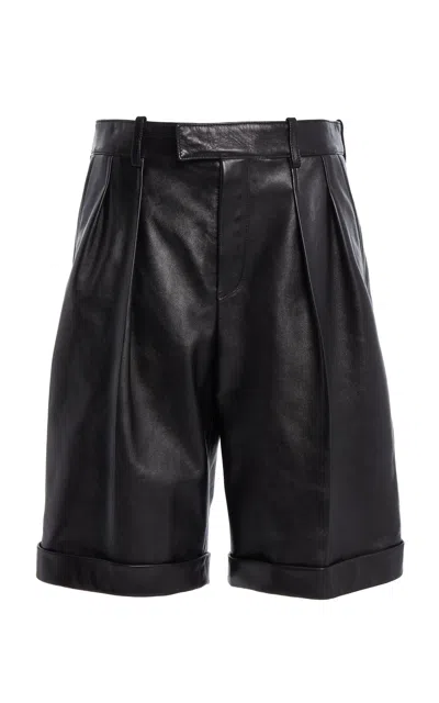 Saint Laurent Bermuda Knee-length Shorts In Black