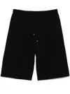 Saint Laurent Bermuda Shorts With Elastic Waistband In Black