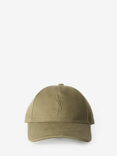 Saint Laurent Cassandre Cap In Brown
