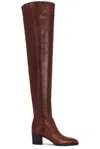 Saint Laurent Berry Boot In Brown